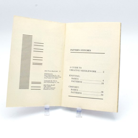 Vintage Pattern Stitches 90 Knitting & Crochet Stitches Booklet Grannycore - Picture 4 of 4